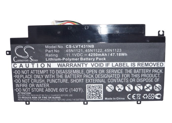 Li-ion Battery fits Lenovo, Thinkpad T431s 11.1V, 4250mAh Notebook & Laptop Cameron Sino Technology Limited