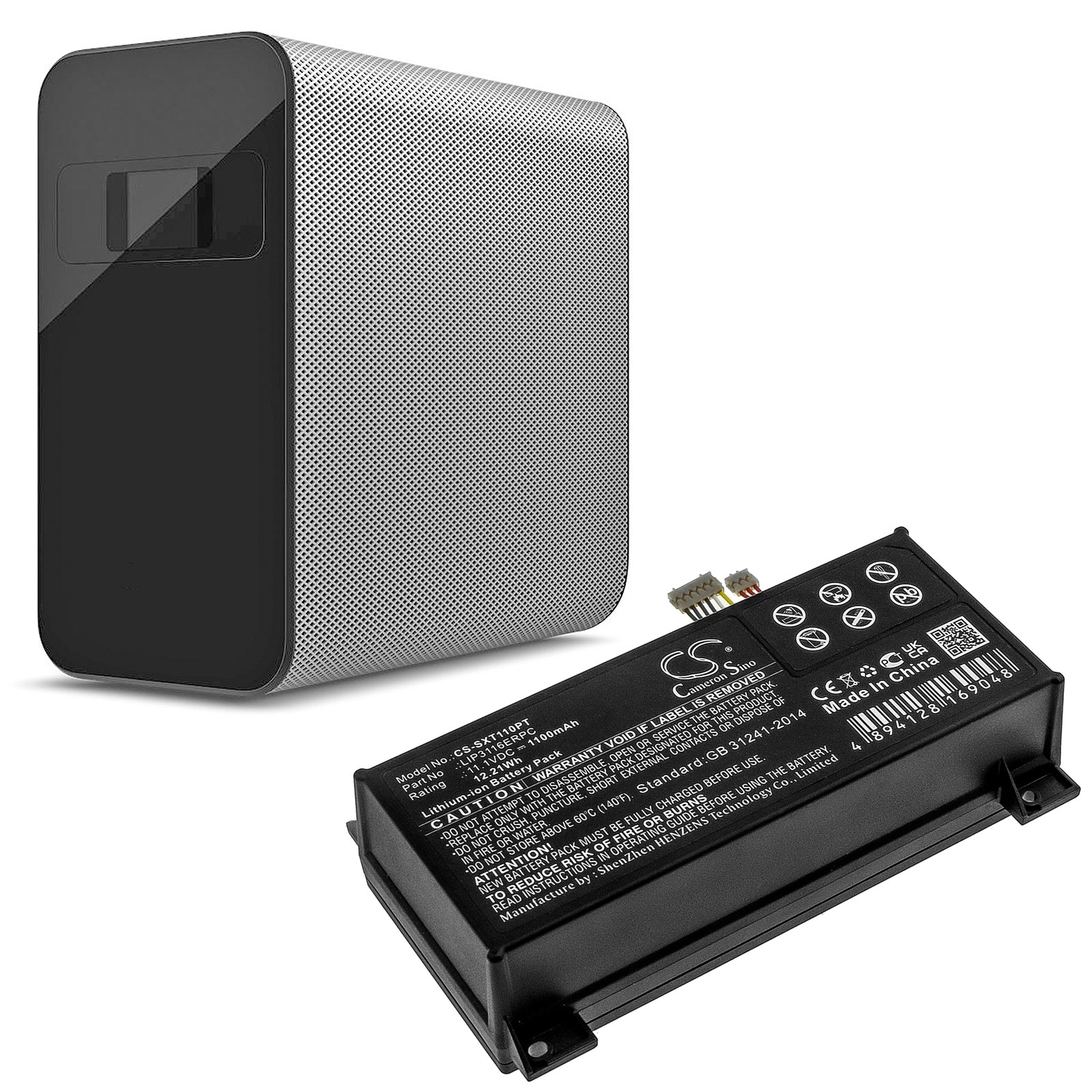 Li-ion Battery fits Sony, Xperia Touch G1109 11.1V, 1100mAh Projector Cameron Sino Technology Limited