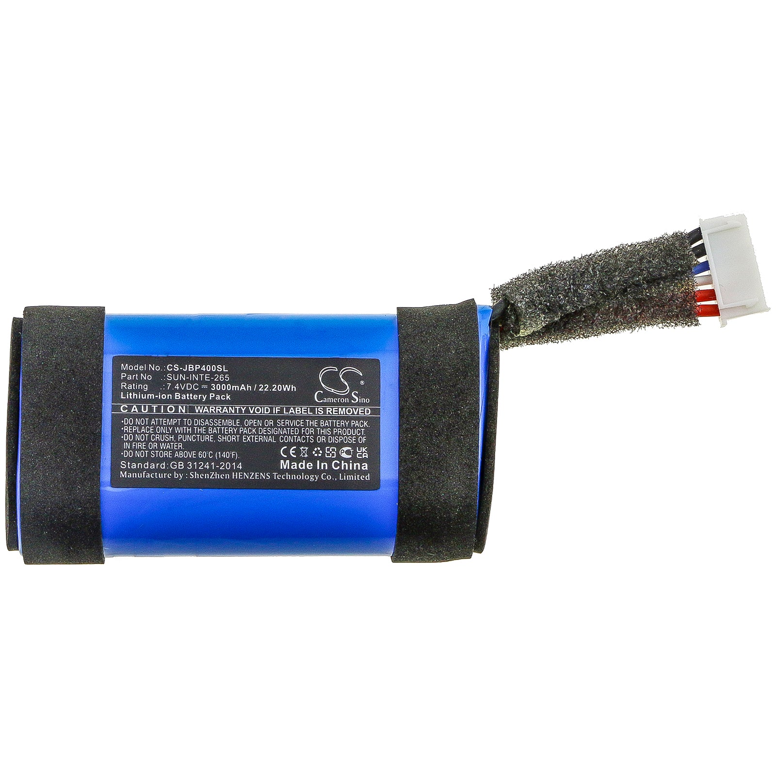 Li-ion Speaker Battery fits Jbl, Partybox On-the-go 7.4V, 3000mAh Speaker Cameron Sino Technology Limited
