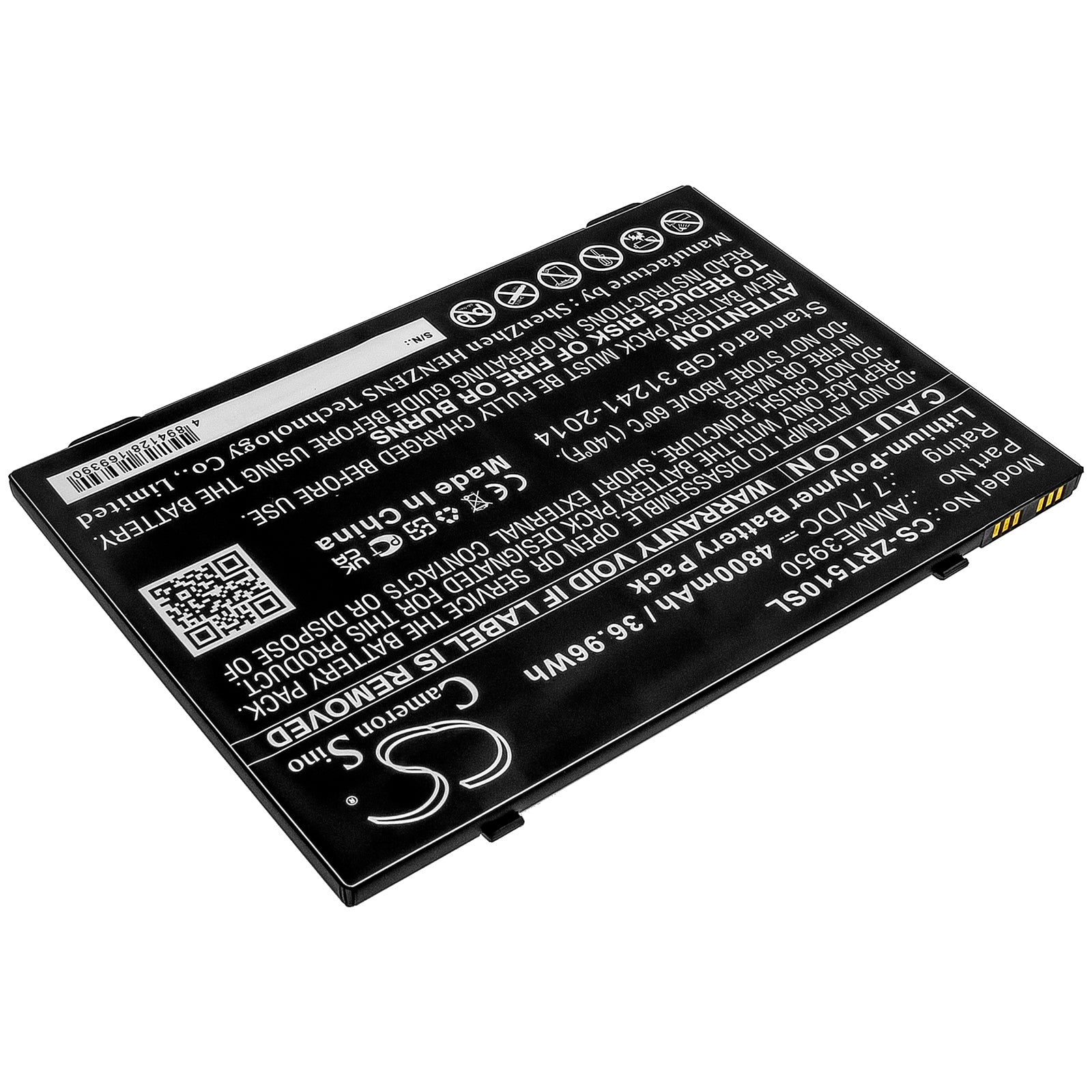 Li-Polymer Battery fits Zebra, Et51at, Et56bt 7.7V, 4800mAh Computer Cameron Sino Technology Limited (Suspended)