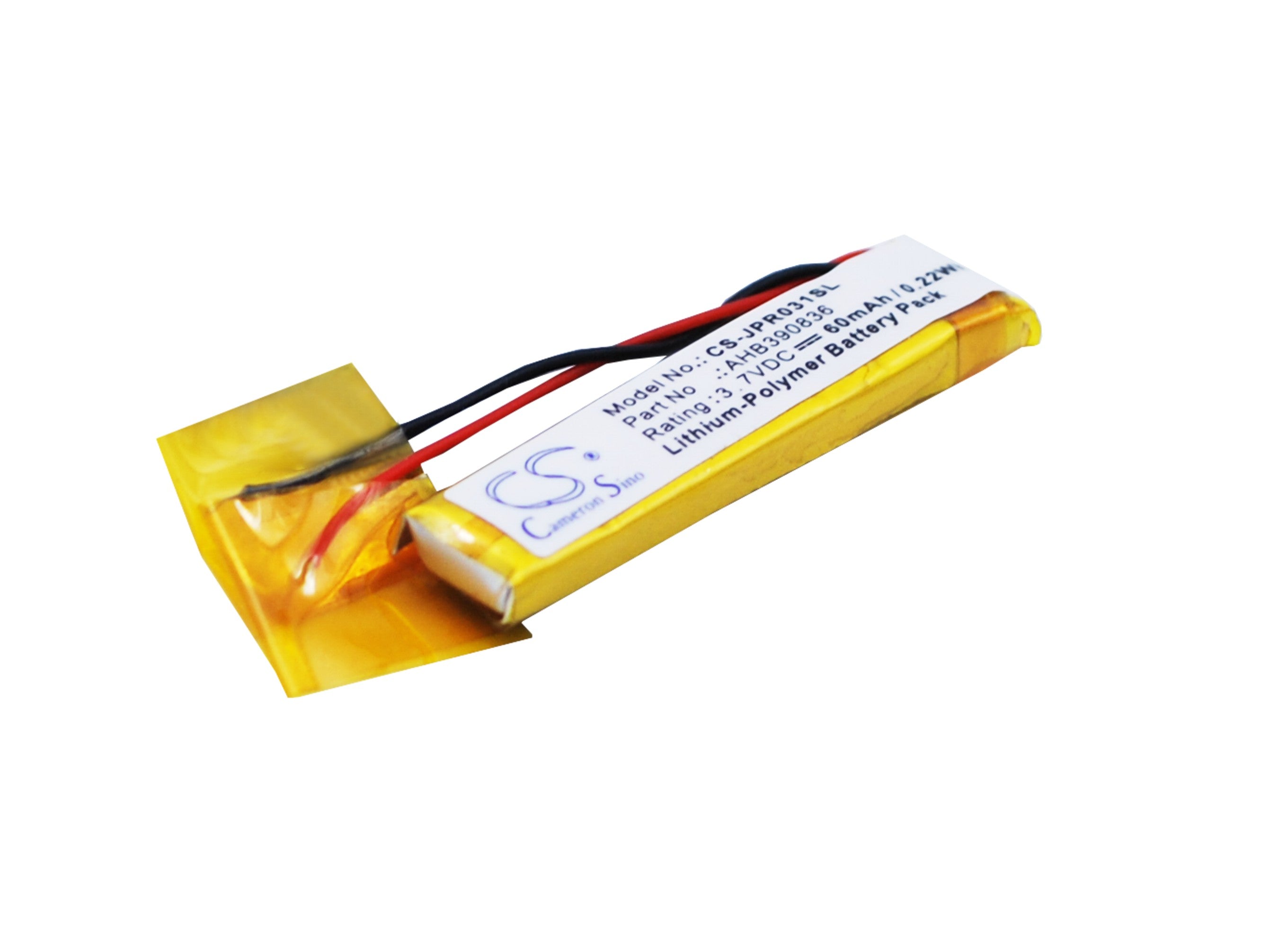 Li-Polymer Battery fits Jabra, 100-55400000-02, 100-55400000-60, 100-55400001-02 3.7V, 60mAh Wireless Headset Cameron Sino Technology Limited