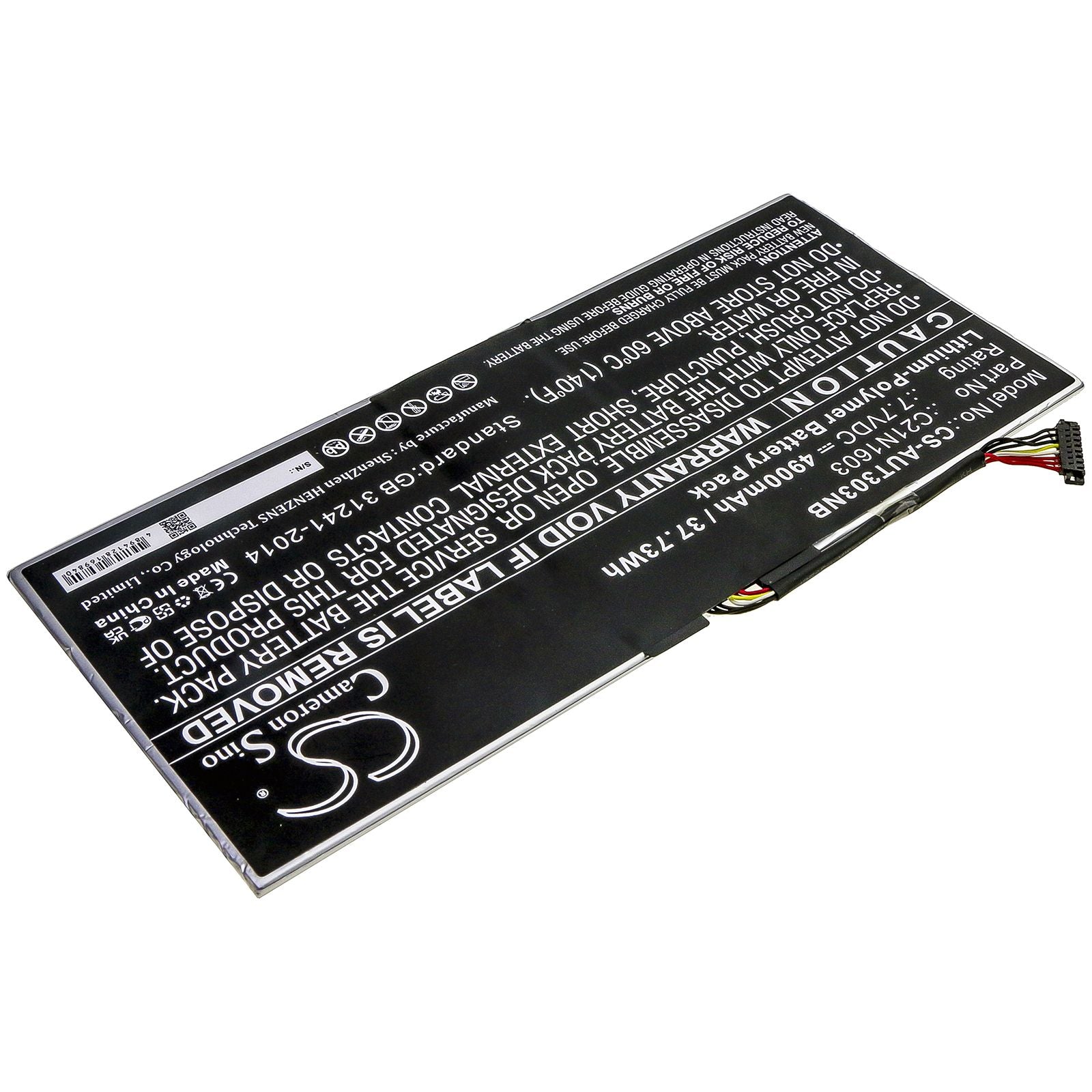 Li-Polymer Battery fits Asus, B9440ua, B9440ua-xs51, T302 7.7V, 4900mAh Notebook & Laptop Cameron Sino Technology Limited