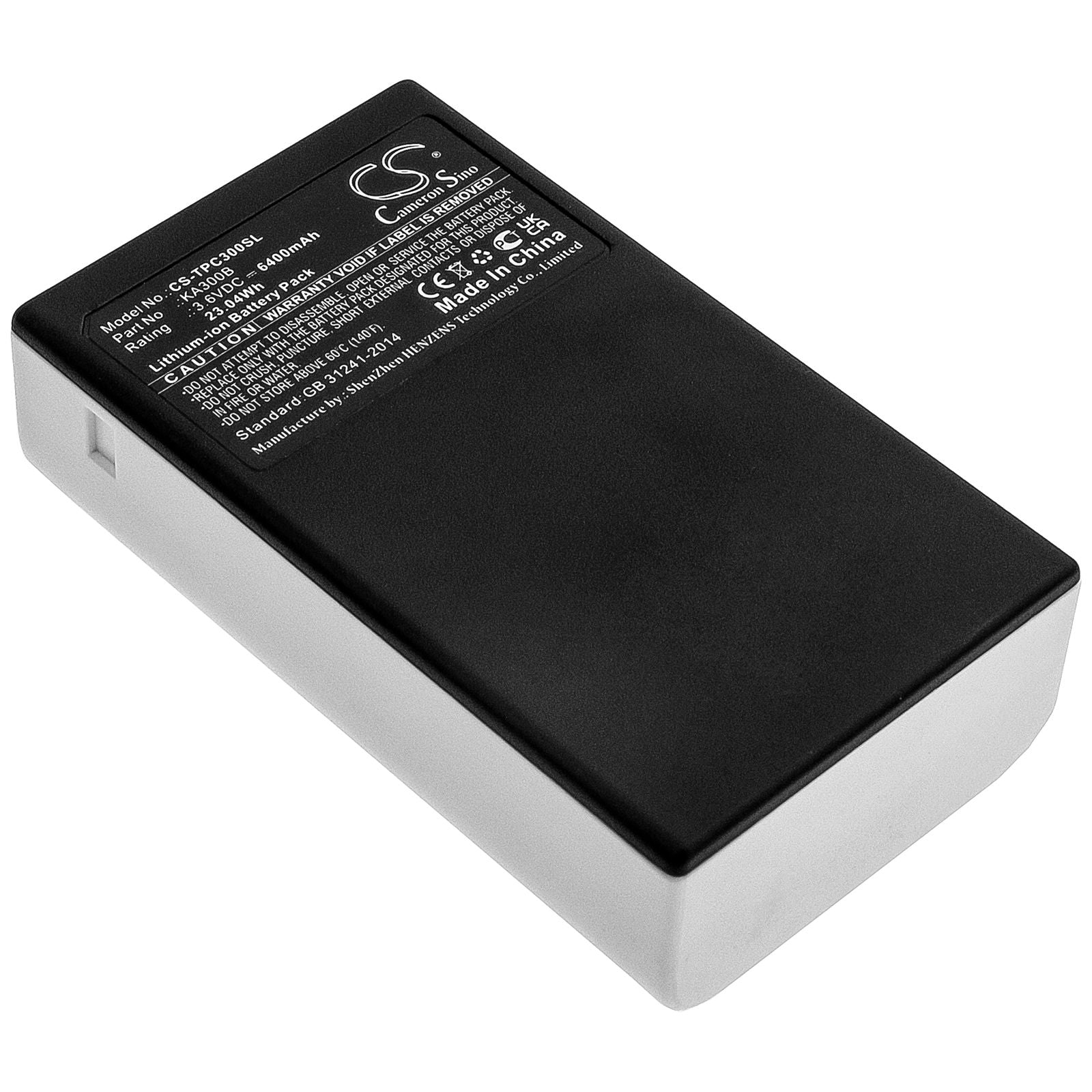 Li-ion Battery fits Tp-link, Kasa Kc300 3.6V, 6400mAh Home Electronics Cameron Sino Technology Limited