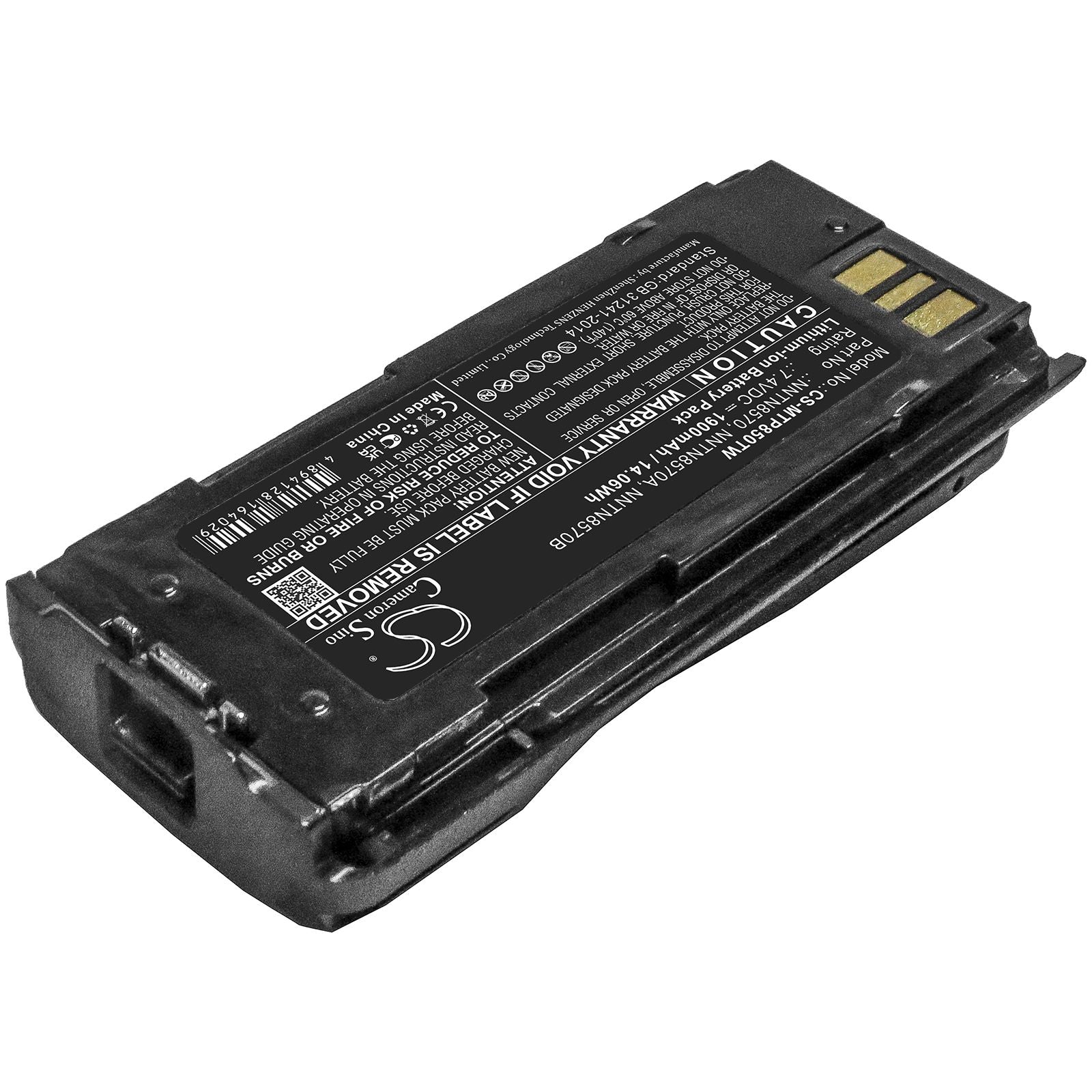 Li-ion Battery fits Motorola, Mtp8500, Mtp8500ex 7.6V, 1250mAh Two-Way Radio Cameron Sino Technology Limited