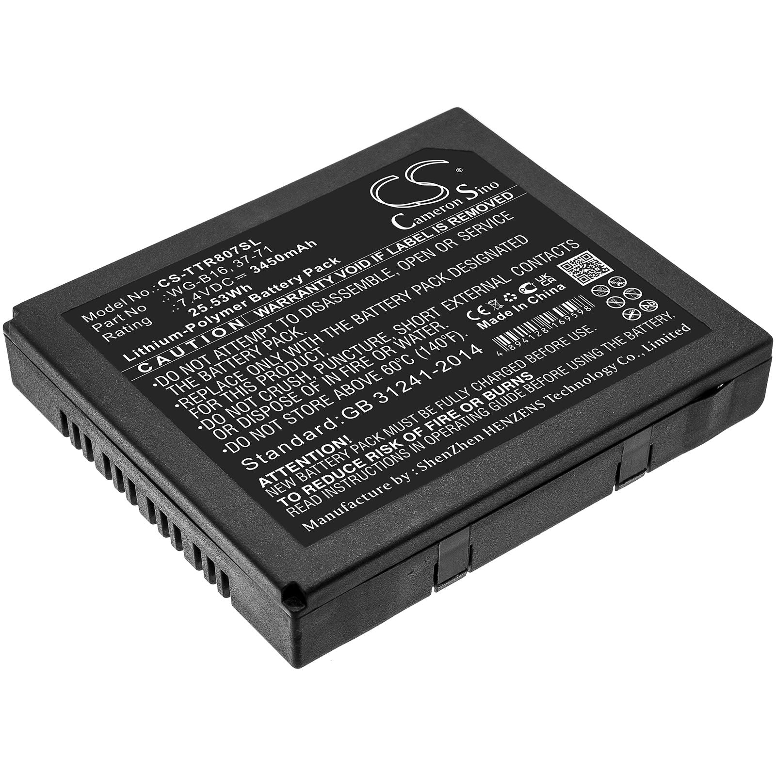 Li-Polymer Battery fits Triplett, Camview Ip Pro, Tri-8070, Tri-8071 7.4V, 3450mAh Equipment & Survey & Test Cameron Sino Technology Limited