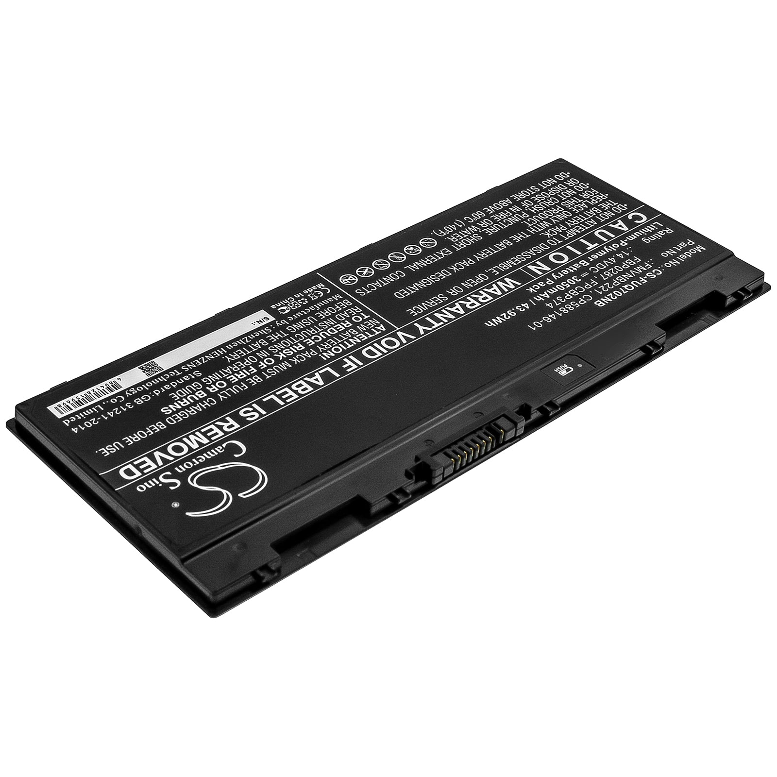 Li-Polymer Battery fits Fujitsu, Cp588146-01, Fbp0287, Fmvnbp221, Fpcbp374 14.4V, 3050mAh Notebook & Laptop Cameron Sino Technology Limited
