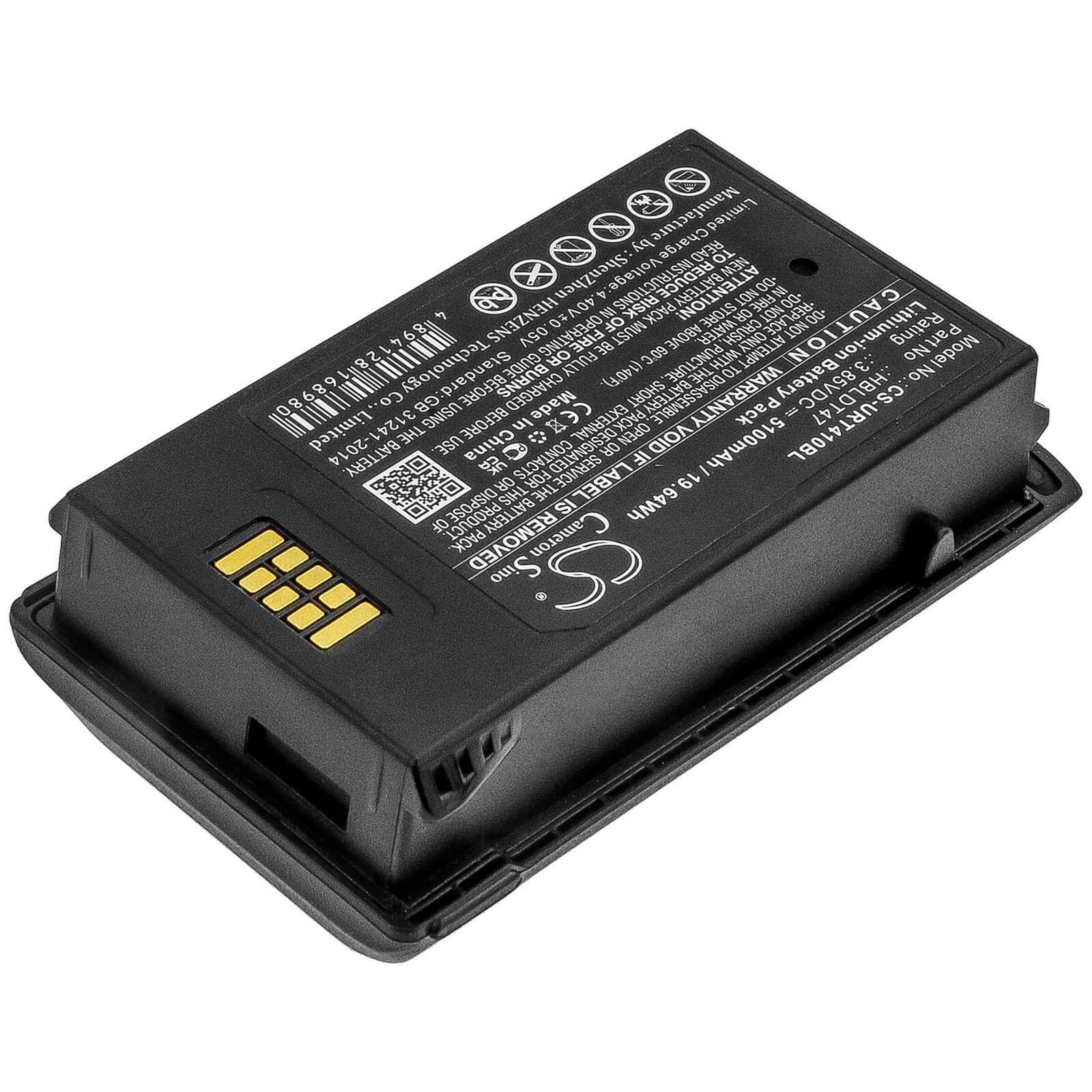 Li-ion Battery fits Urovo, Rt40 3.85V, 5100mAh Barcode Scanner Cameron Sino Technology Limited