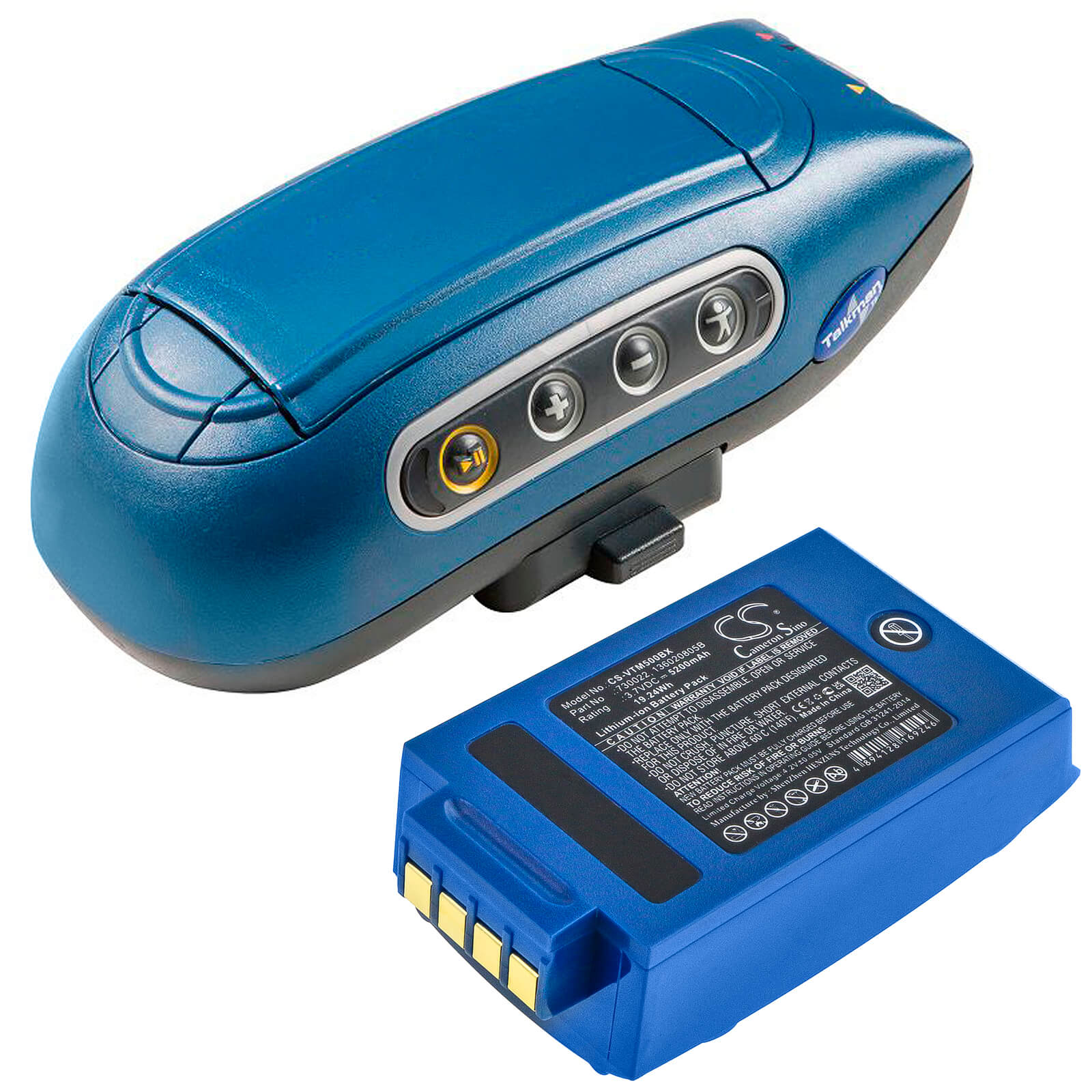 Li-ion Battery fits Vocollect, A4700, A500, T5 3.7V, 5200mAh Barcode Scanner Cameron Sino Technology Limited