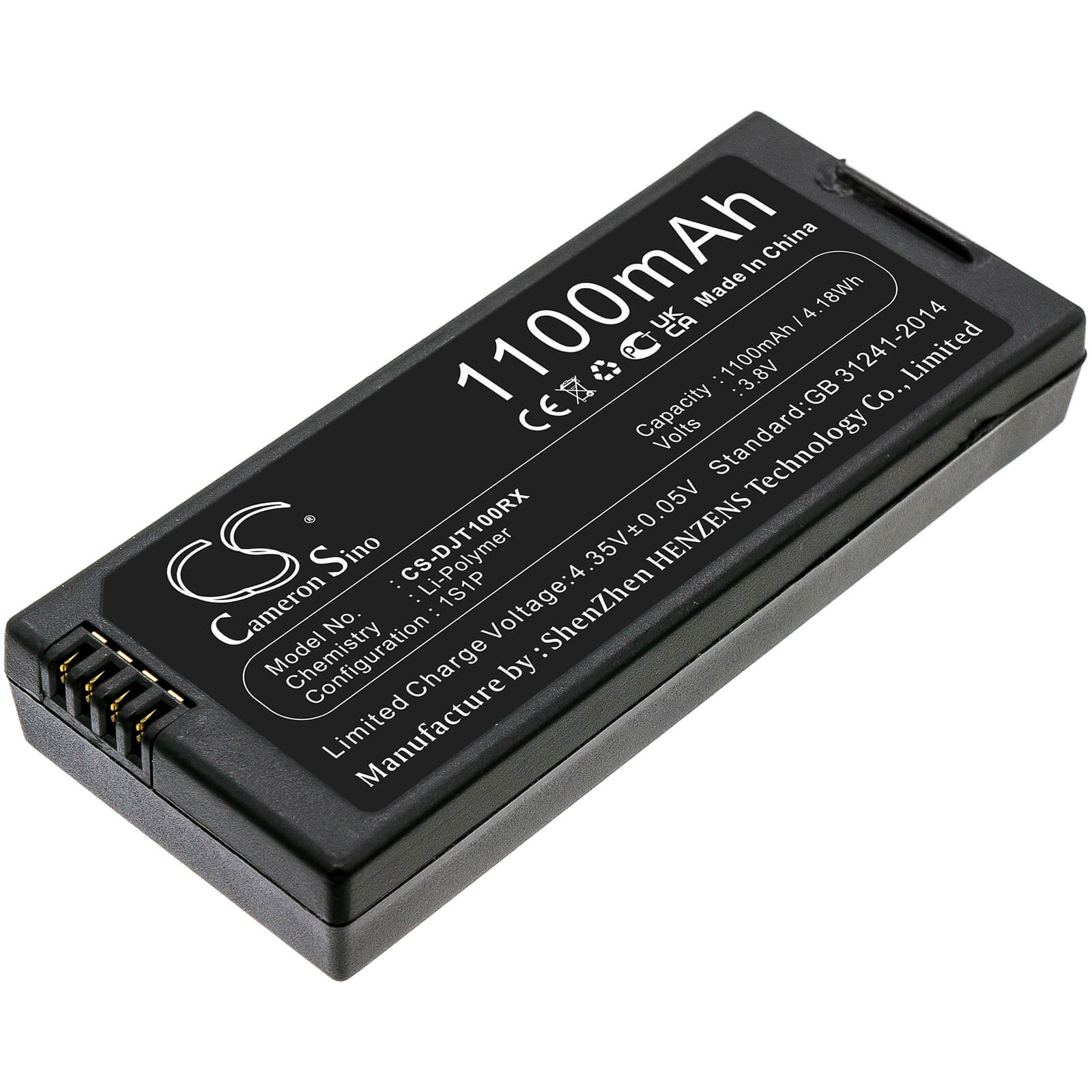 Li-Polymer Battery fits Dji, Tello 3.8V, 1100mAh Drones Cameron Sino Technology Limited
