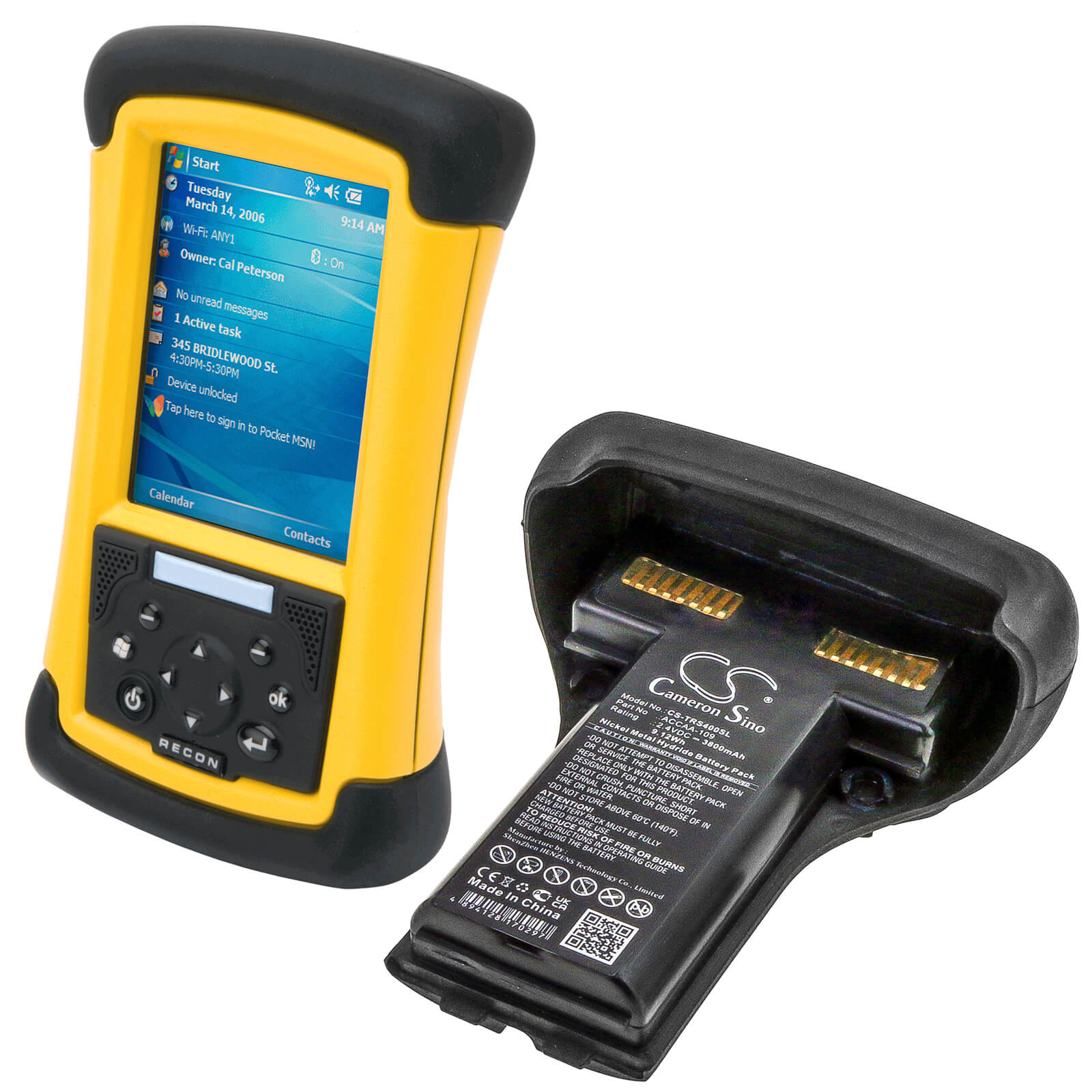 Li-Polymer Battery fits Trimble, Recon 200, Recon 200x, Recon 400 2.4V, 3800mAh Equipment & Survey & Test Cameron Sino Technology Limited