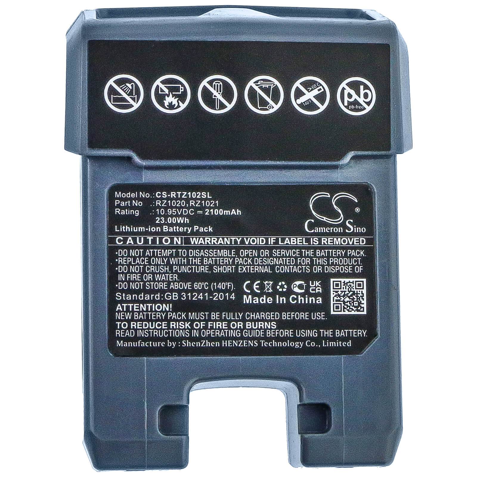 Li-ion Battery fits Razor, Turbo A, Turbo Jetts 10.95V, 2100mAh Electric Scooter Cameron Sino Technology Limited