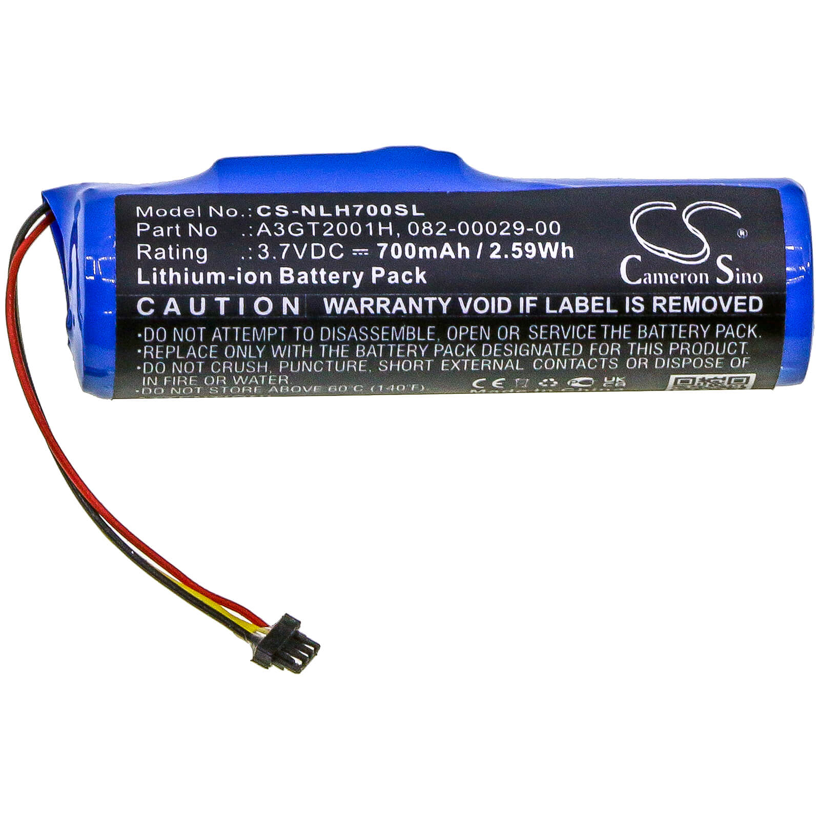 Li-ion Battery fits Nest, A0078, Connect, H17 3.7V, 700mAh Smart Home Cameron Sino Technology Limited