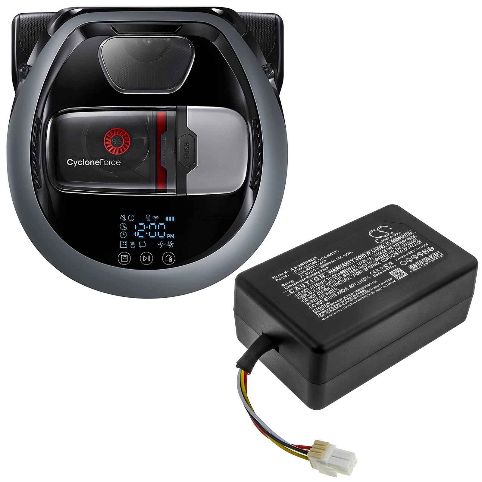 Li-ion Battery fits Samsung, Powerbot R7040, R1am7010uw / Aa, Vr1am7010u5 / Aa 21.6V, 2600mAh Vacuum Cameron Sino Technology Limited