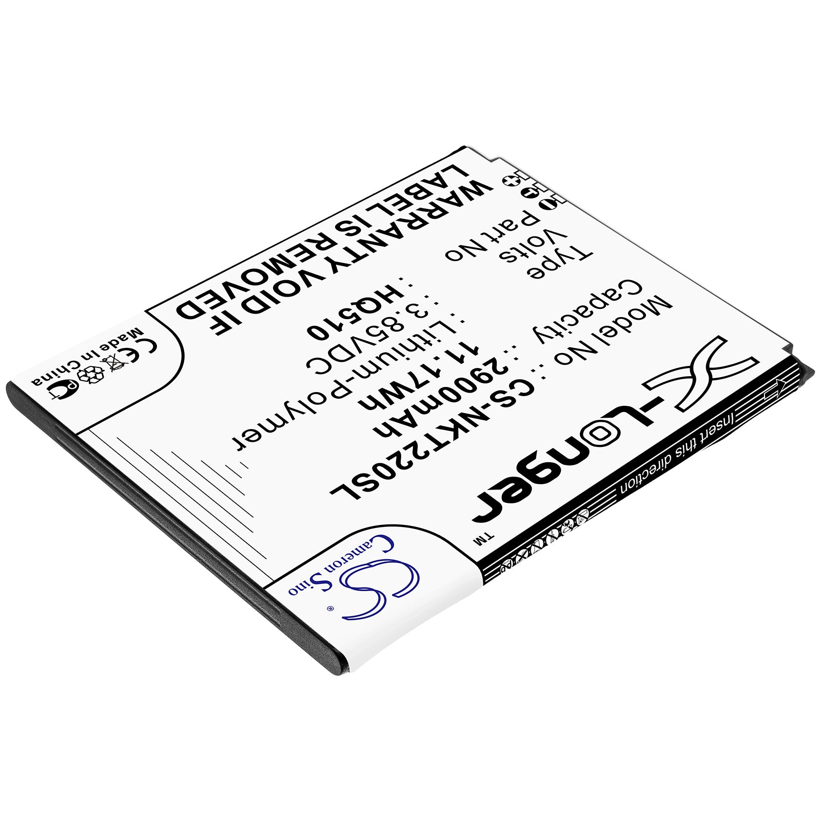 Li-ion Battery fits Nokia, 2.2, Nokia 2.2 2019 3.85V, 3000mAh Mobile & SmartPhone Cameron Sino Technology Limited