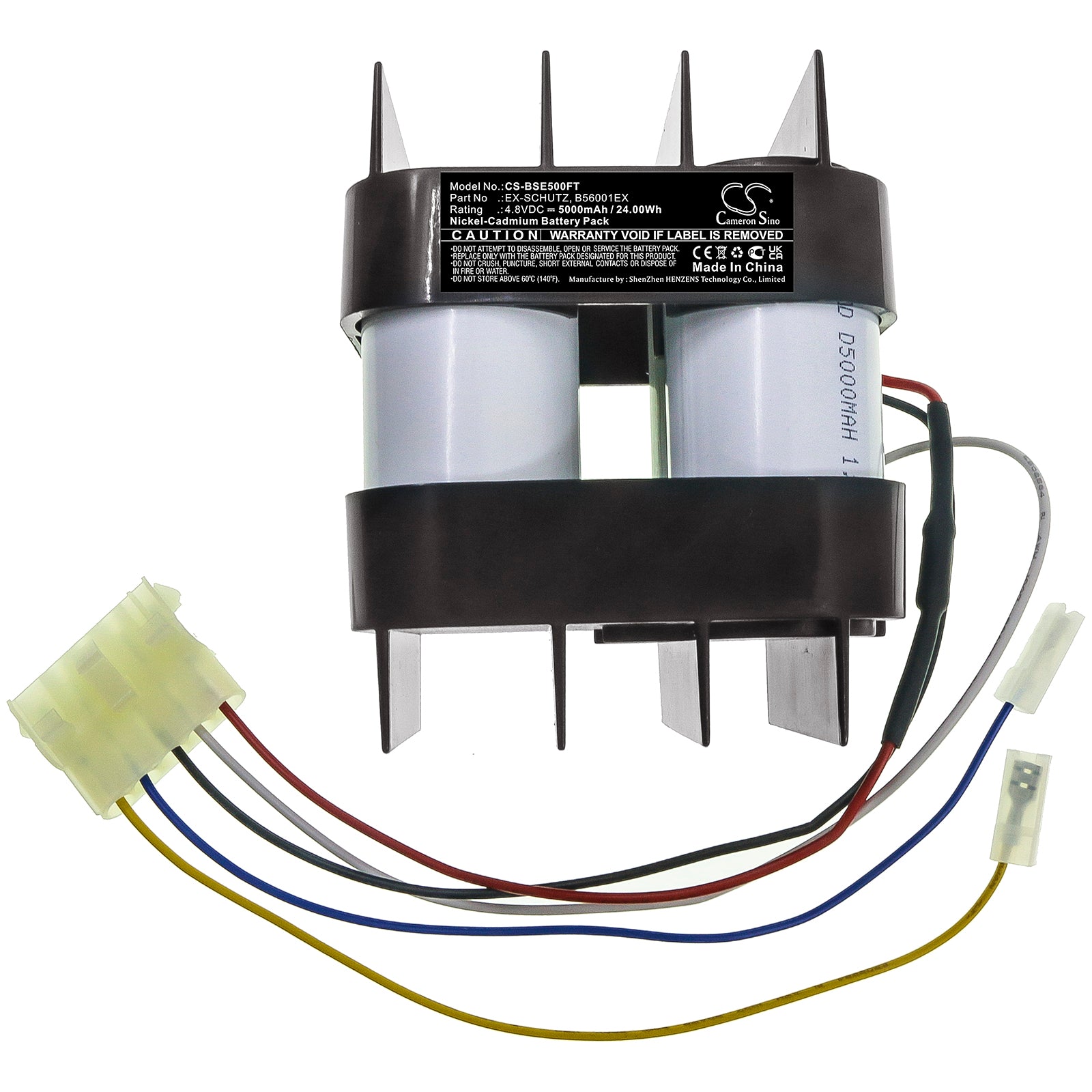 Ni-CD Battery fits Bosch, Eisemann Hse 5, Hse5 4.8V, 5000mAh Flashlight Cameron Sino Technology Limited