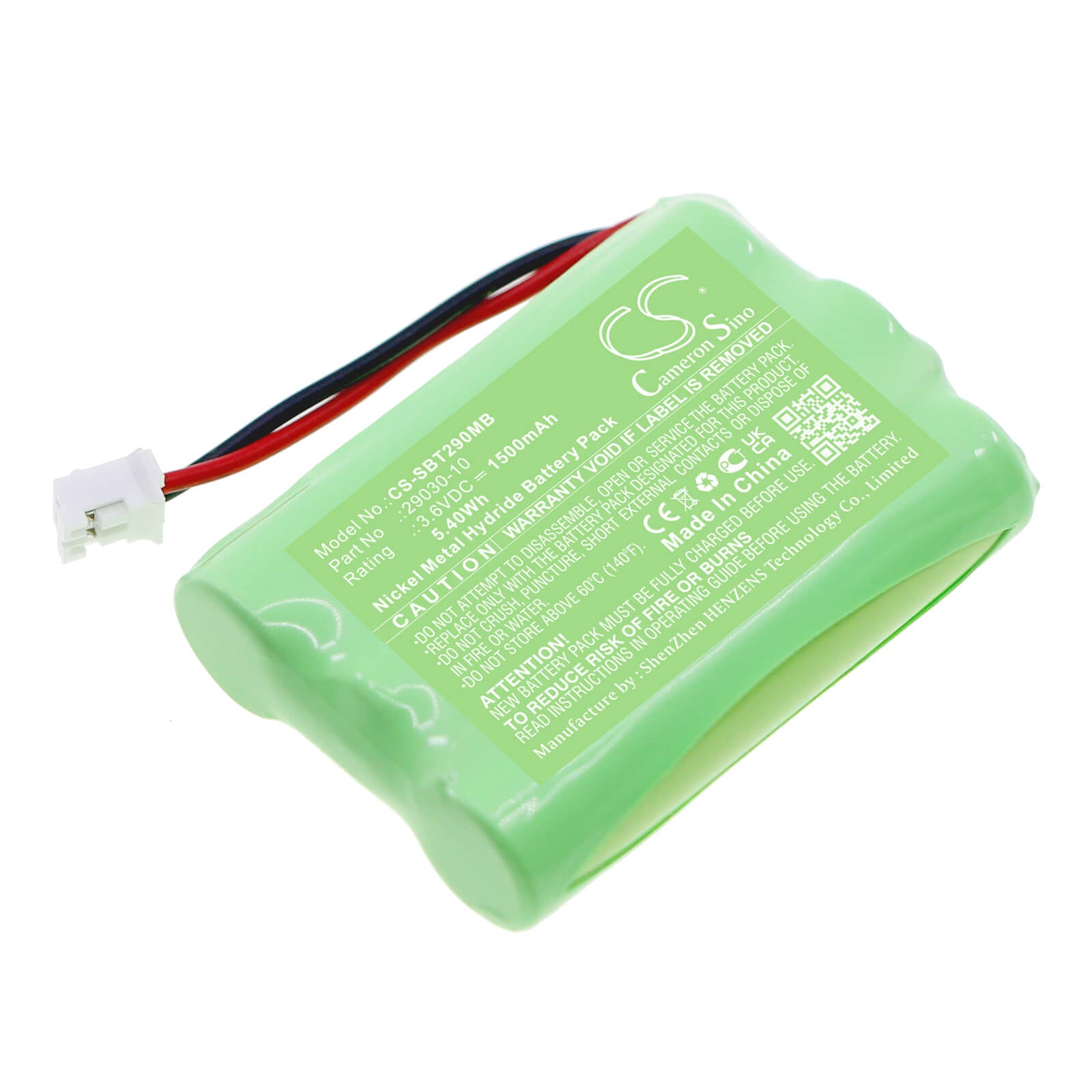 Ni-MH Battery fits Summer, 285650a, 28650 3.6V, 1500mAh / 5.40Wh BabyPhone Cameron Sino Technology Limited