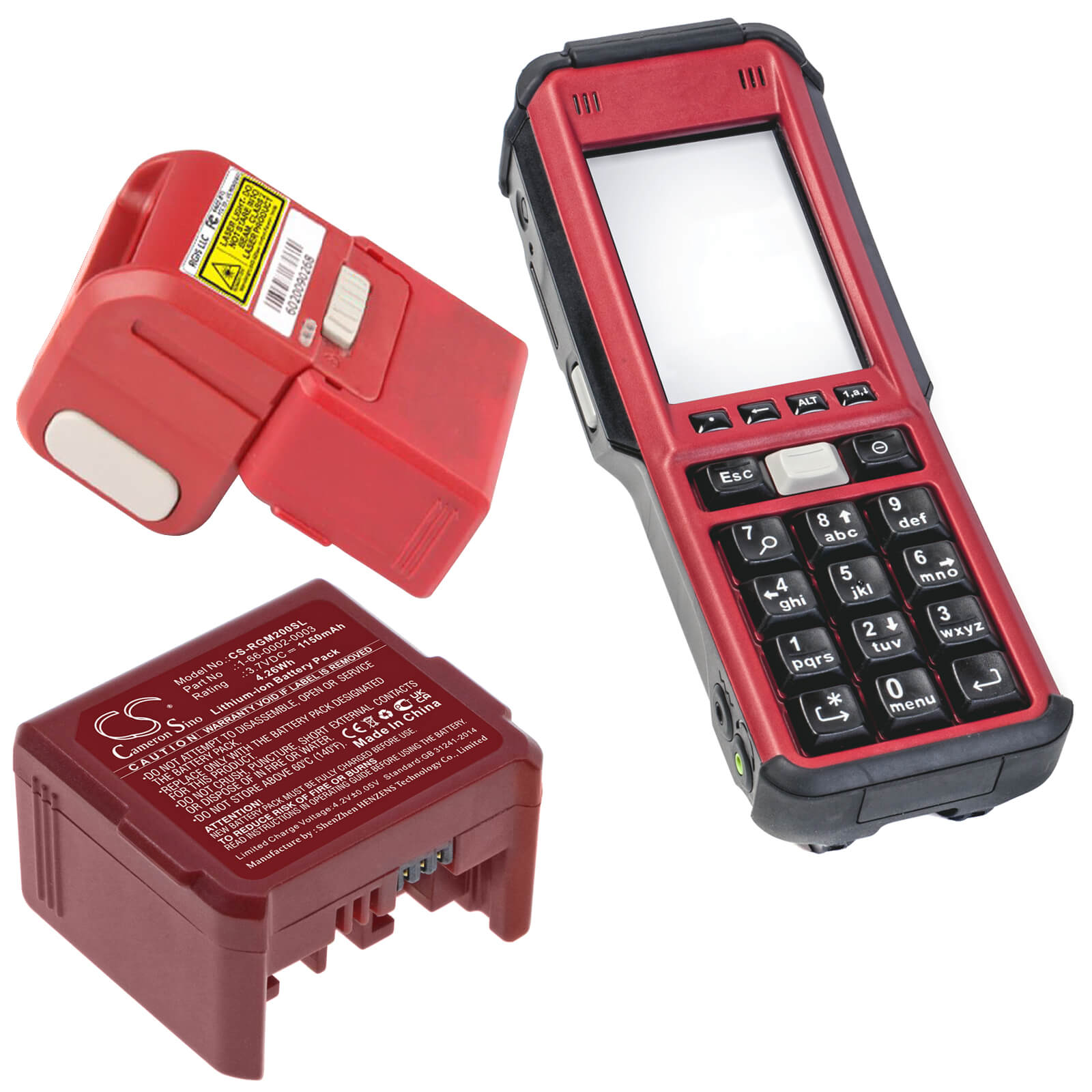 Li-ion Battery fits Rgis, Guia Rm2 3.7V, 1150mAh / 4.26Wh Barcode Scanner Cameron Sino Technology Limited