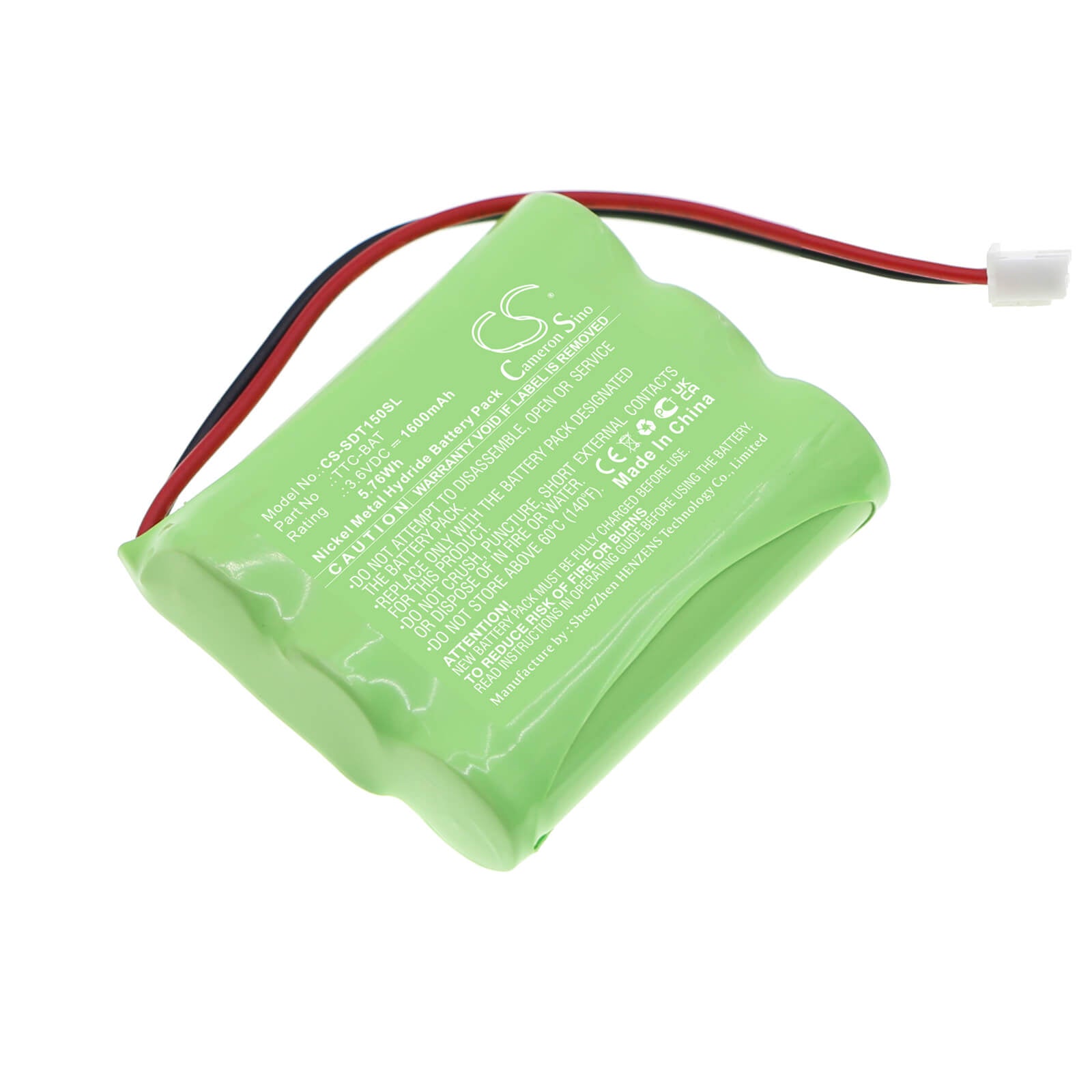 Ni-MH Battery fits Shimpo, Ttc Testers, Ttc Torque Tool Tester 3.6V, 1600mAh / 5.76Wh Equipment & Survey & Test Cameron Sino Technology Limited
