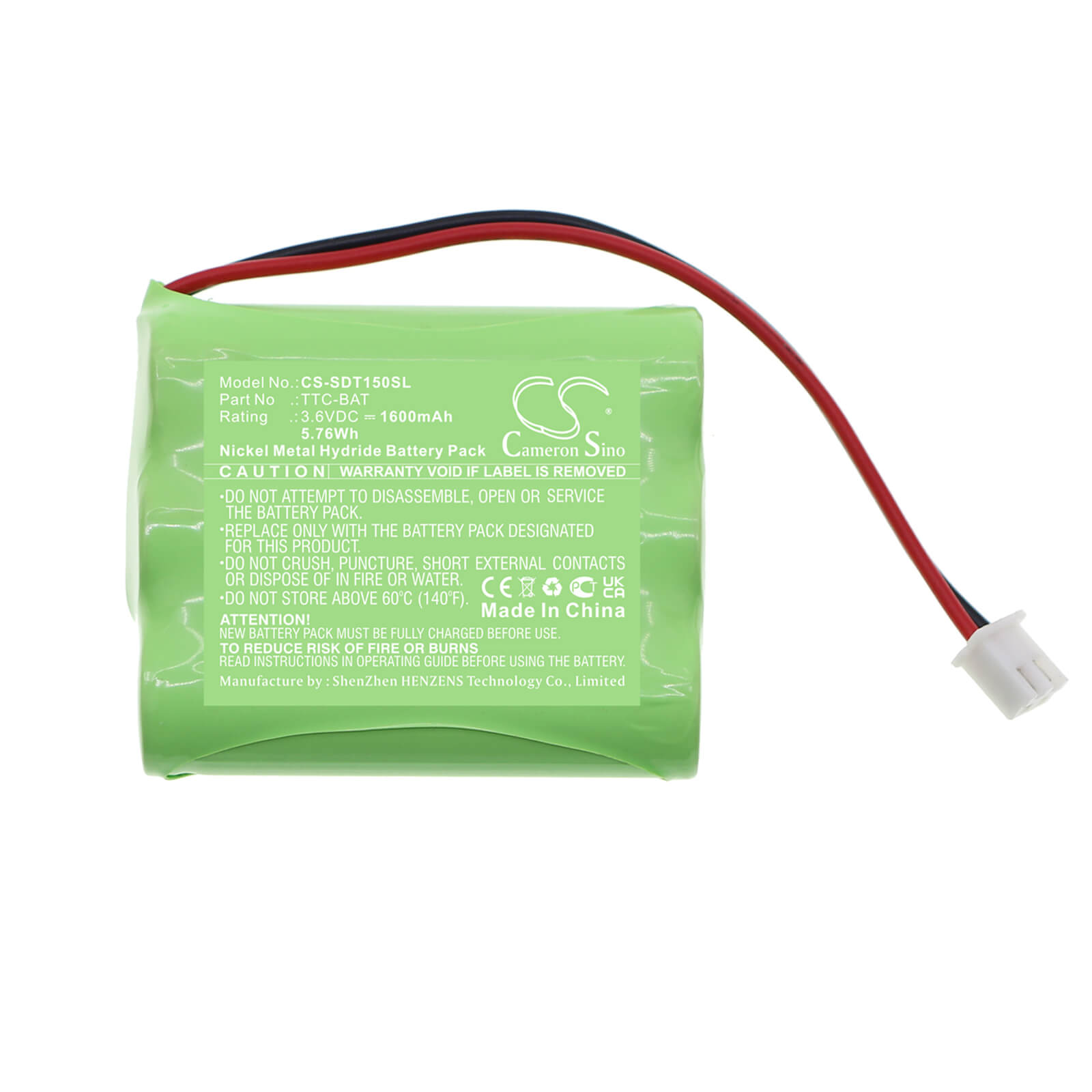 Ni-MH Battery fits Shimpo, Ttc Testers, Ttc Torque Tool Tester 3.6V, 1600mAh / 5.76Wh Equipment & Survey & Test Cameron Sino Technology Limited