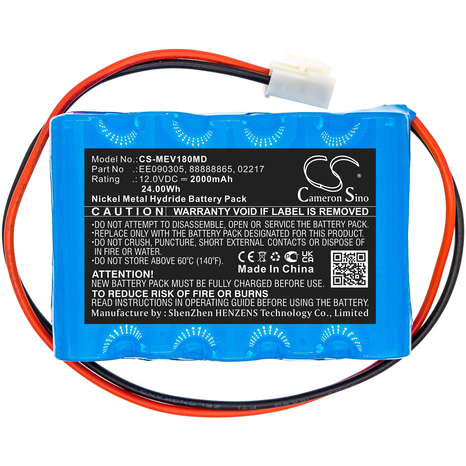 Ni-MH Battery fits Medela, Vario 0777,1728, Vario 18 12.0V, 2000mAh / 24.00Wh Medical Cameron Sino Technology Limited