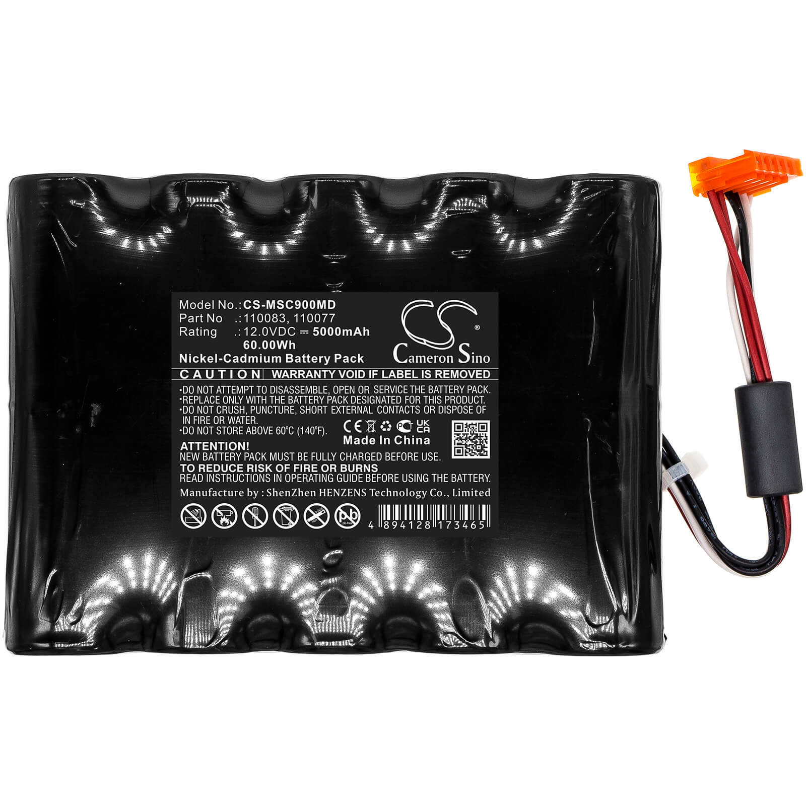 Ni-CD Battery fits Siemens, Monitor Sc7000, Monitor Sc9000 12.0V, 5000mAh / 60.00Wh Medical Cameron Sino Technology Limited