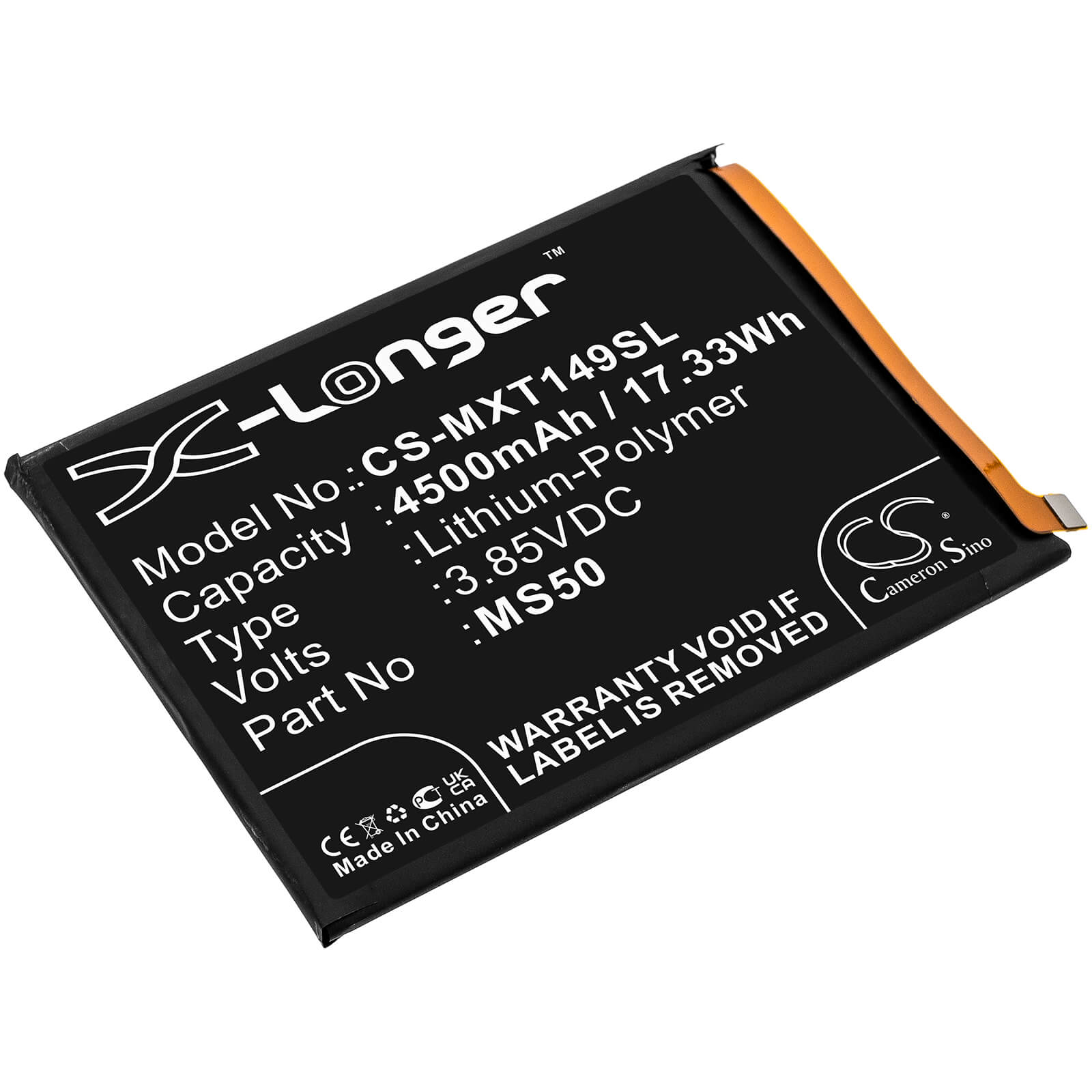 Li-Polymer Battery fits Motorola, Moto G50 5g, Moto G50 5g 2021 3.85V, 4500mAh / 17.33Wh Mobile & SmartPhone Cameron Sino Technology Limited