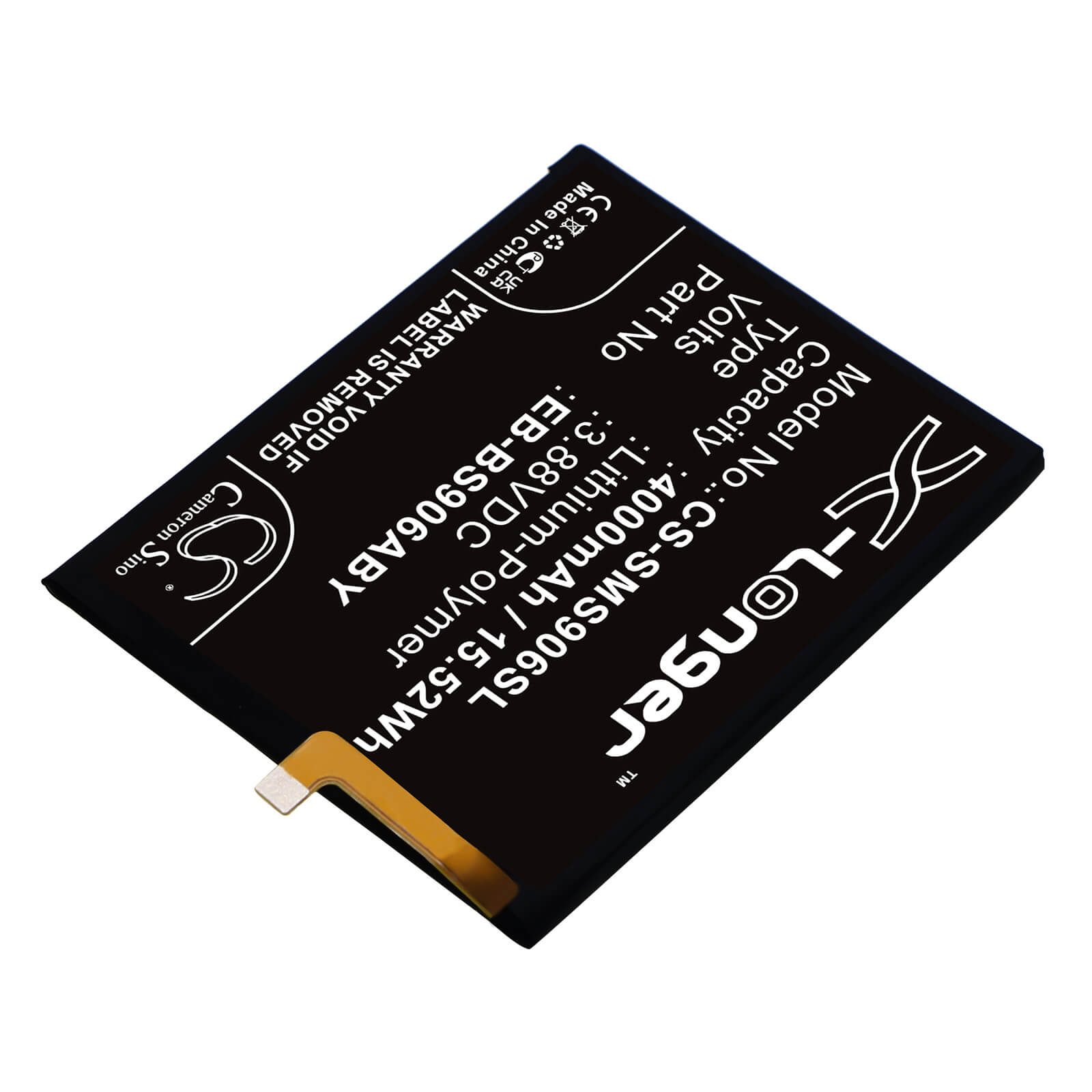 Li-Polymer Battery fits Samsung, Galaxy S22 Plus 5g, Galaxy S22+ 5g 3.88V, 4000mAh / 15.52Wh Mobile & SmartPhone Cameron Sino Technology Limited