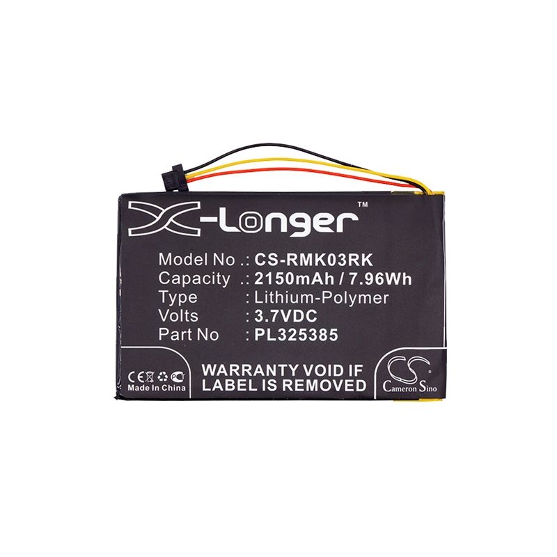 Li-Polymer Battery fits Razer, Rz03-0133, Rz84-01330100, Turret Gaming Lapboard 3.7V, 2150mAh Keyboard,Mouse Cameron Sino Technology Limited