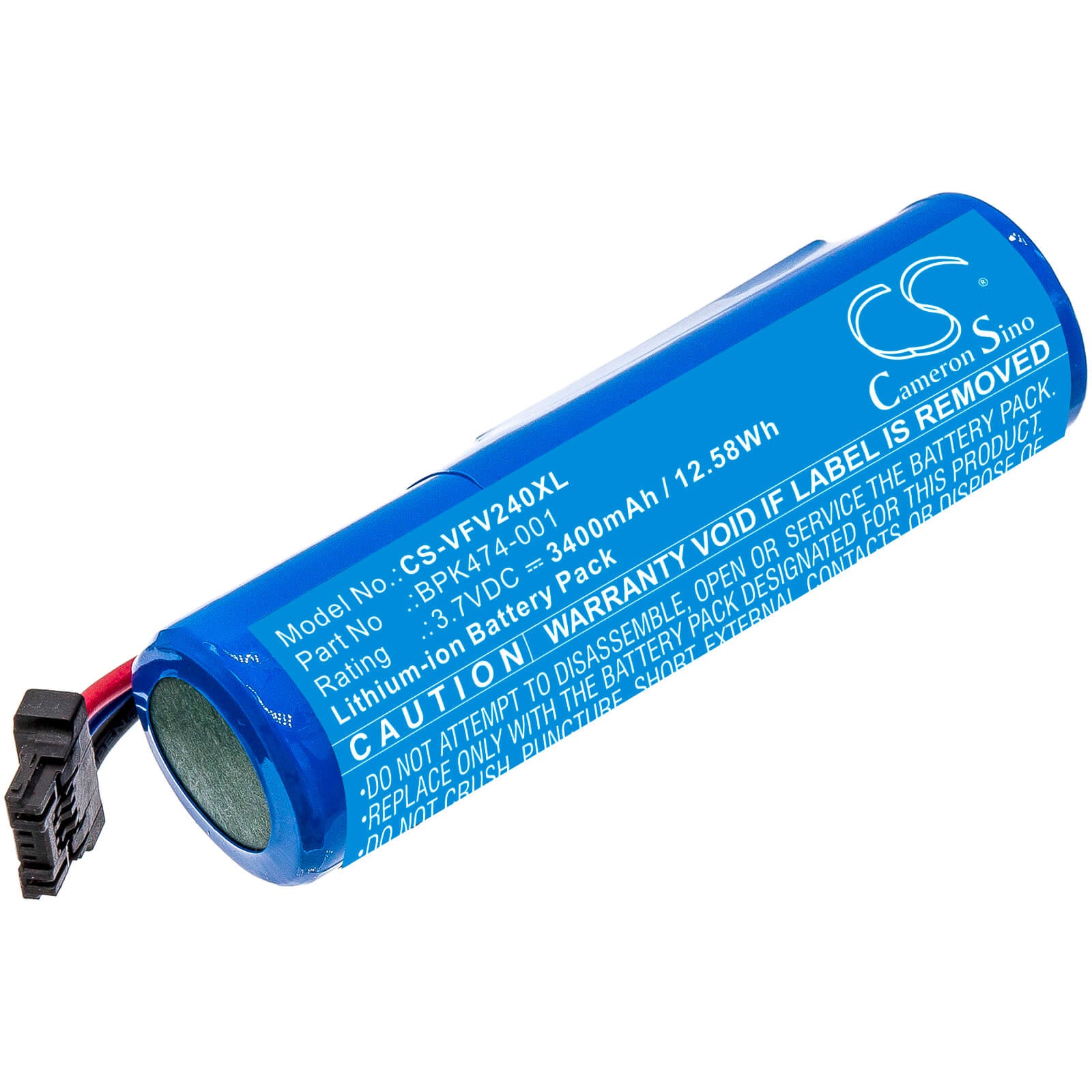 Li-ion Battery fits Verifone, 3gbwc, V240m Plus 3.7V, 3400mAh / 12.58Wh Payment Terminal Cameron Sino Technology Limited