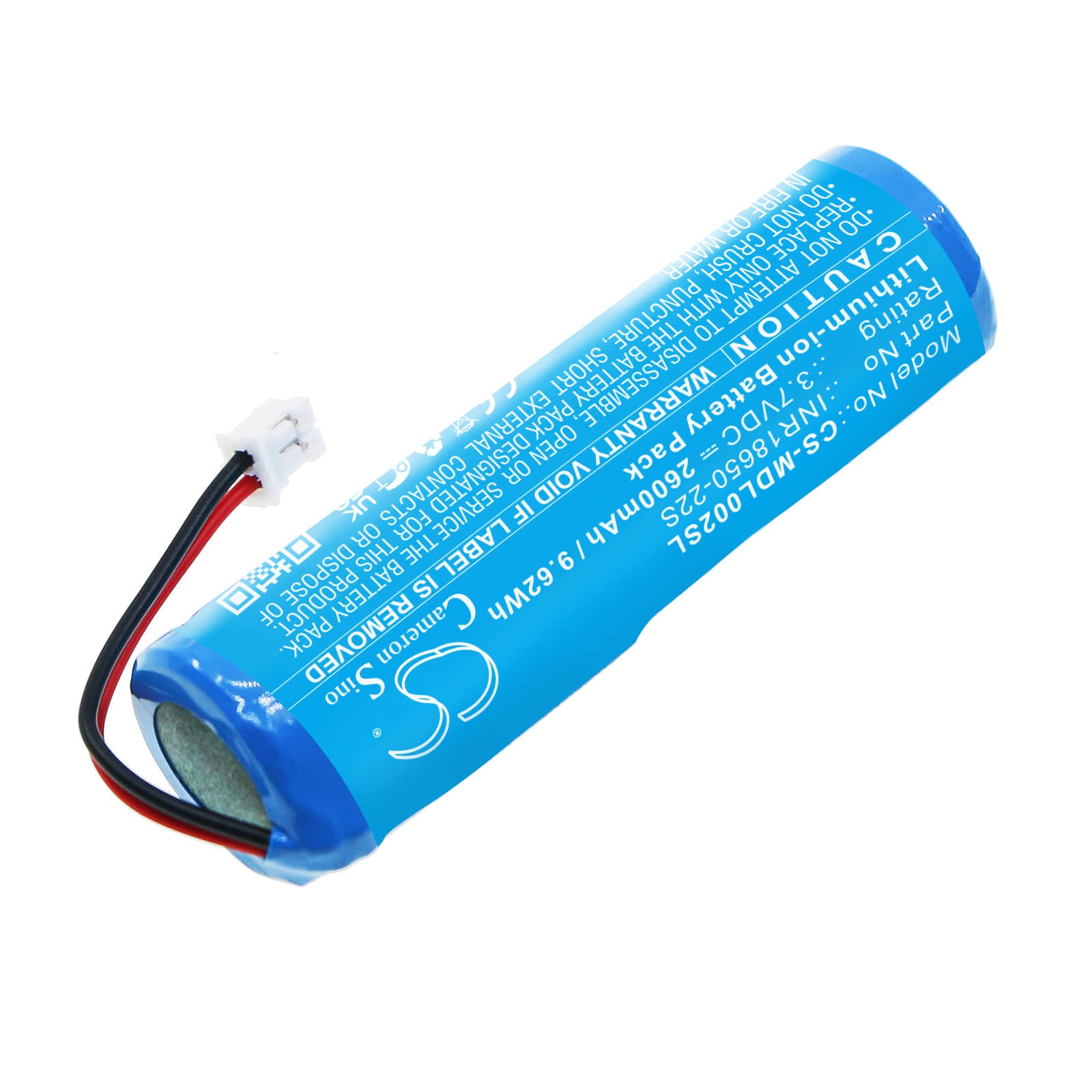 Li-ion Battery fits Muid, H-dl-02 3.7V, 2600mAh / 9.62Wh Personal Care Cameron Sino Technology Limited