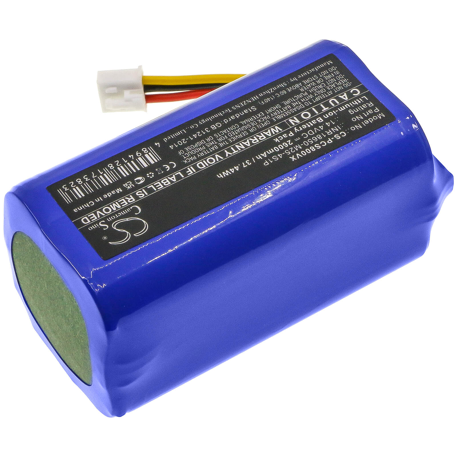Li-ion Battery fits Proscenic, 800t, 820s 14.4V, 2600mAh / 37.44Wh Vacuum Cameron Sino Technology Limited