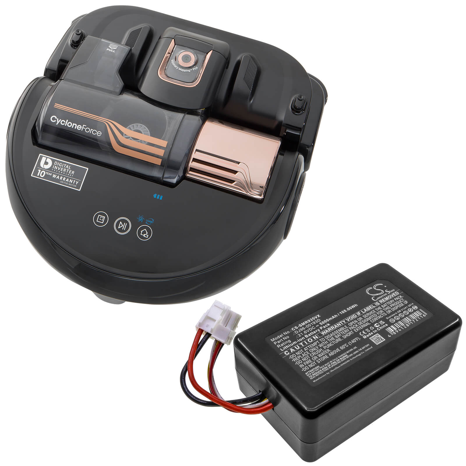 Li-ion Battery fits Samsung, Powerbot R9250, Powerbot R9350 21.6V, 5000mAh / 108.00Wh Vacuum Cameron Sino Technology Limited