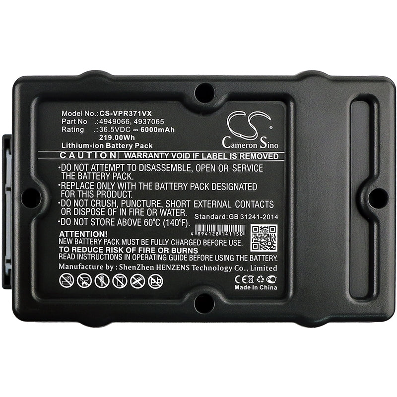 Li-ion Battery fits Wolf Garten, Hybrid Power 37, Hybrid Power 40, Power 37 36.5V, 6000mAh Lawn Mowers Cameron Sino Technology Limited