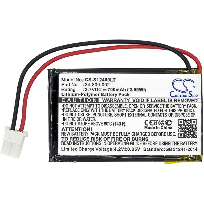 Li-polymer Battery Fits Solar Led Light, Sl-24000, Solar Led Light 3.7v, 700mah LED Light Cameron Sino Technology Limited