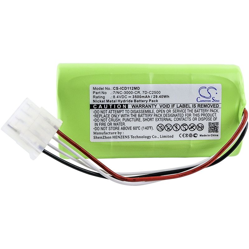 Ni-MH Battery fits Innomed, Heartscreen 112d, Innomed 8.4V, 3500mAh Medical Cameron Sino Technology Limited