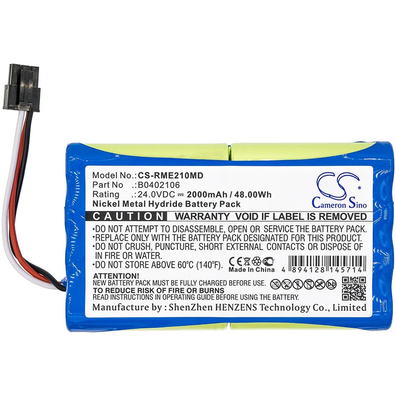 Ni-MH Battery fits Resmed, Vs Integra, Vs Ultra, 24.0V, 2000mAh Medical Cameron Sino Technology Limited