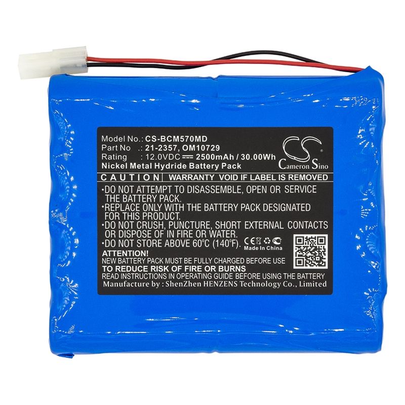 Ni-MH Battery fits Bci, Cadd Tpn 5700 Infusion Pump, Tpn 5700 Infusion Pump, 12.0V, 2500mAh Industrial Cameron Sino Technology Limited (Suspended)