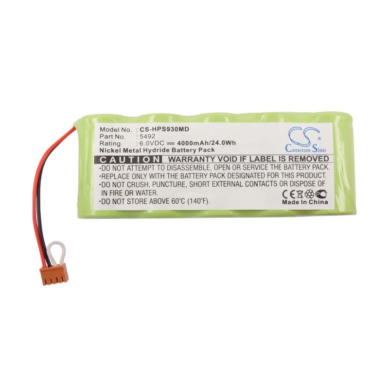 Ni-MH Battery fits Healthdyne, 930 Pulse Oximeter, Smart Monitor 900s, Smart Monitor 930s 6.0V, 4000mAh Medical Cameron Sino Technology Limited