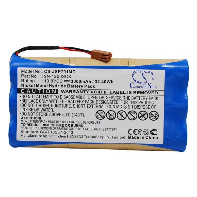 Ni-MH Battery fits Jms, Infusion Pump Ot-701, Ot-701, 10.8V, 3000mAh Medical Cameron Sino Technology Limited