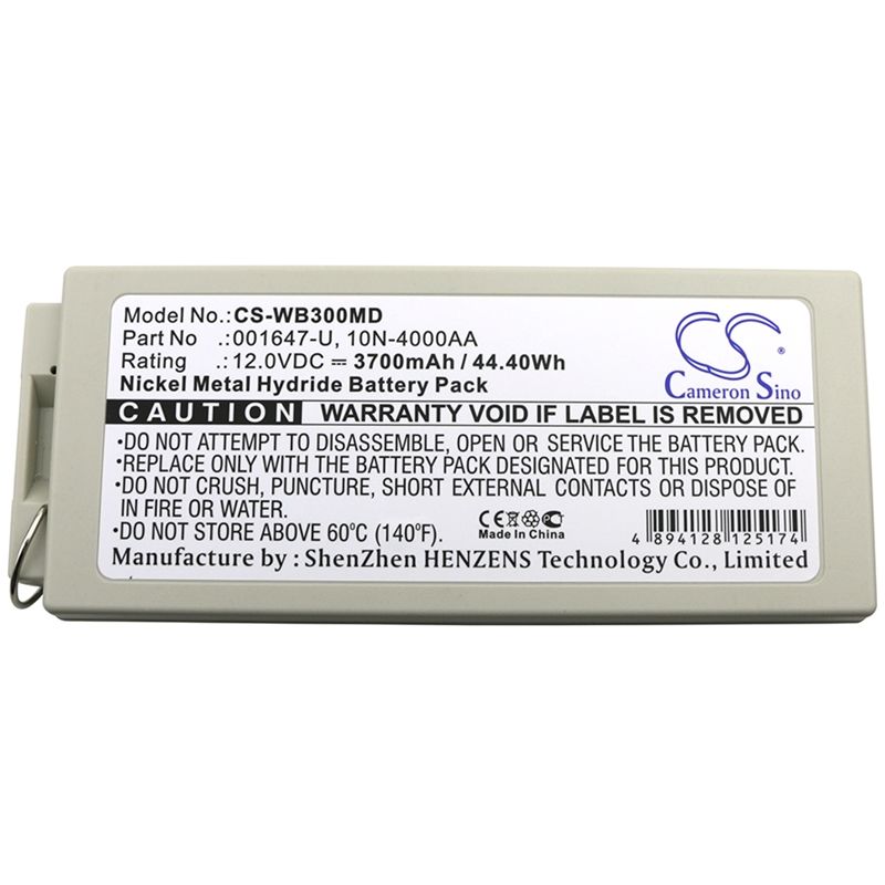 Ni-mh Battery Fits Welch-allyn, Mrl Defibrillator Pic30, Mrl Defibrillator Pic40, Mrl Defibrillator Pic50 12.0v, 3700mah Medical Cameron Sino Technology Limited