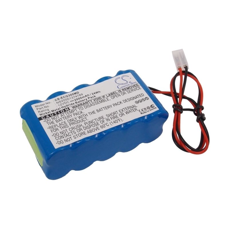 Ni-MH Battery fits Biocare, Ecg-100, Ecg-101, Ecg-101g 12.0V, 2000mAh Medical Cameron Sino Technology Limited