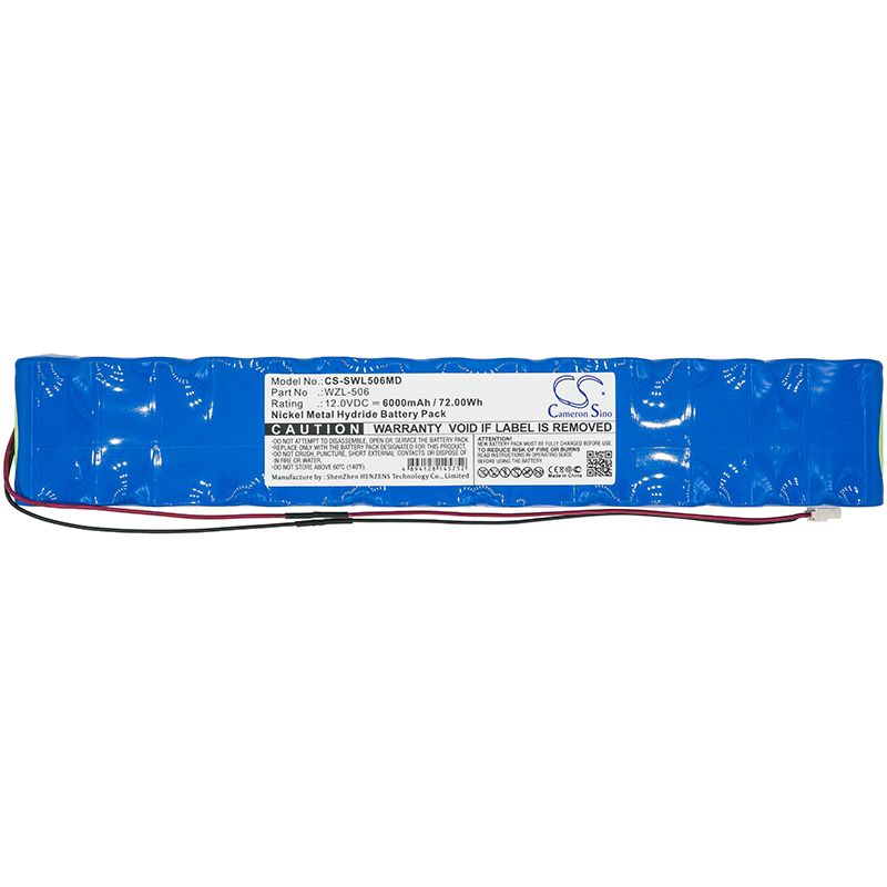 Ni-MH Battery fits Smiths, Wzl-506 12.0V, 6000mAh Medical Cameron Sino Technology Limited