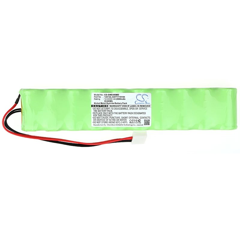 Ni-MH Battery fits Ge, Eagle Monitor 4000, Hellige, Marquette Eagle 4000 12.0V, 2800mAh Medical Cameron Sino Technology Limited