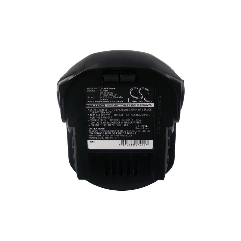 Ni-MH Battery fits Aeg, B1214g, B1215r, B1220r 12.0V, 3300mAh Power Tools Cameron Sino Technology Limited