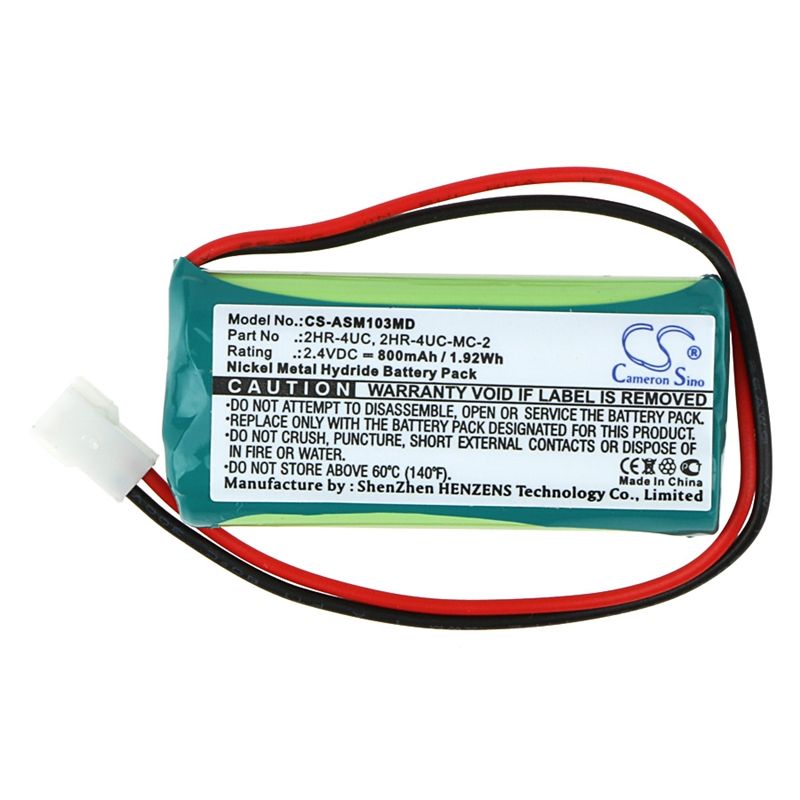 Ni-MH Battery fits Air Shields-vickers, Jm103 Jaundice Meter, Air Shields-vickers 2.4V, 800mAh Medical Cameron Sino Technology Limited