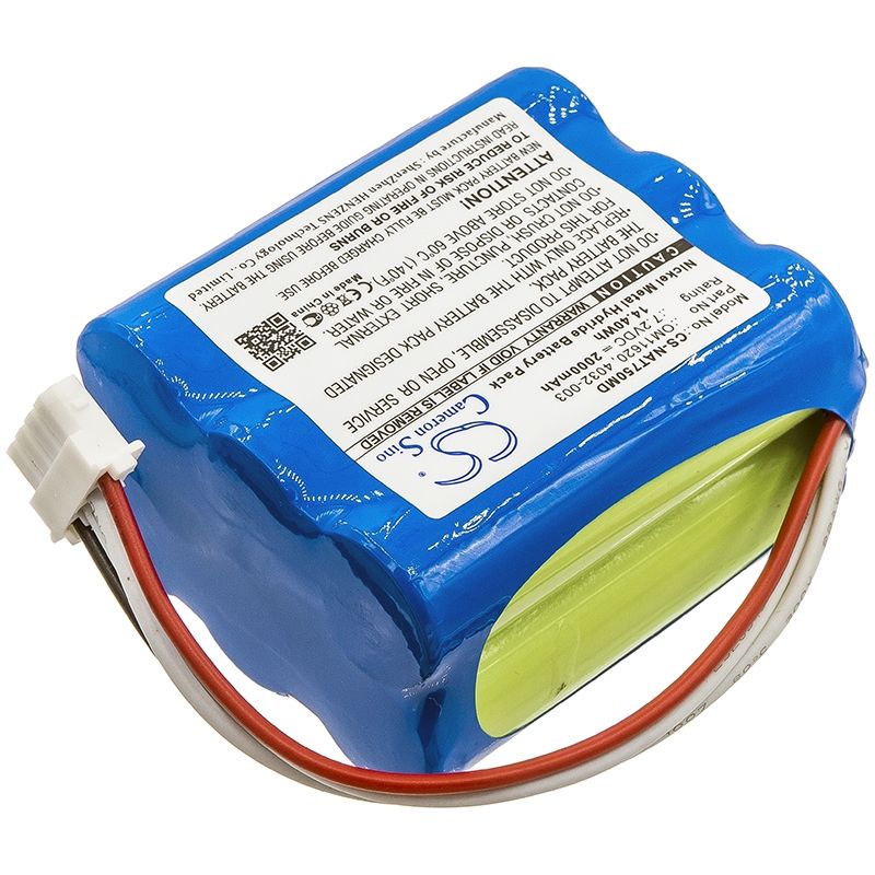Ni-MH Battery fits Nonin, 7500 Pulse Oximeter, Nonin 7.2V, 2000mAh Medical Cameron Sino Technology Limited