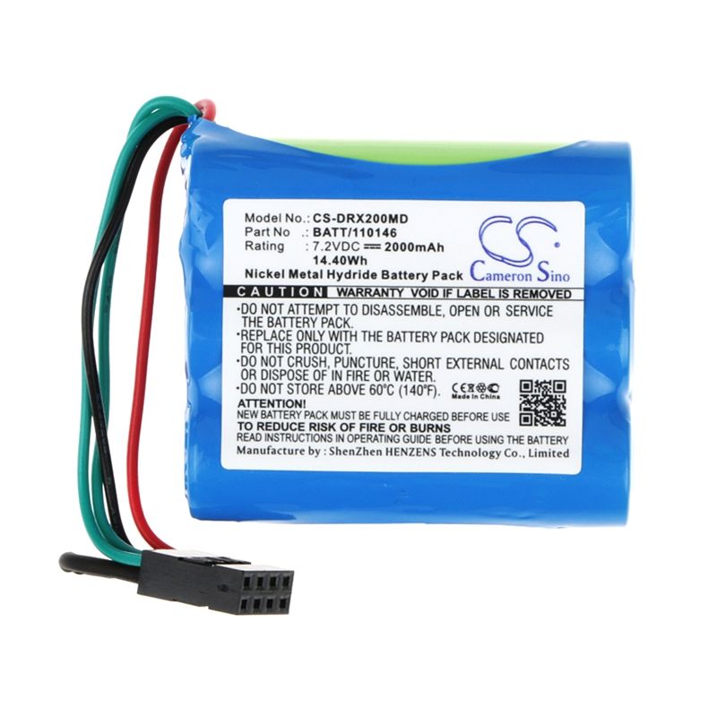 Ni-MH Battery fits Drager, Microvent, Oxylog 2000, Ohmeda 7.2V, 2000mAh Medical Cameron Sino Technology Limited
