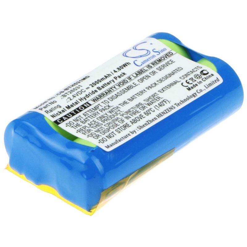 Ni-MH Battery fits Brandtech, Accu-jet, Accu-jet Pipette Controllers, 2.4V, 2000mAh Medical Cameron Sino Technology Limited