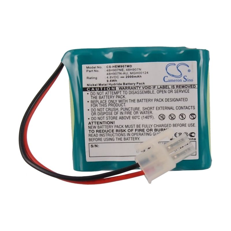 Ni-mh Battery Fits Omron, Hem-907, Hem-907-pbat, Hem-907xl 4.8v, 2000mah Medical Cameron Sino Technology Limited
