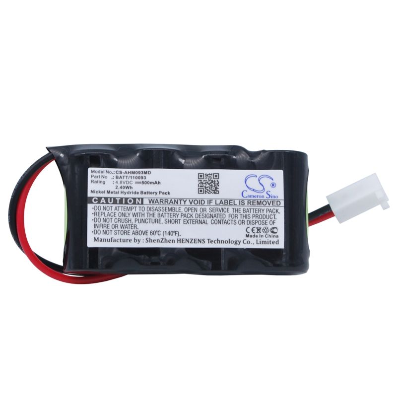 Ni-MH Battery fits Air Shields-vickers, Jaundice Meter, Minolta, 4.8V, 500mAh Medical Cameron Sino Technology Limited